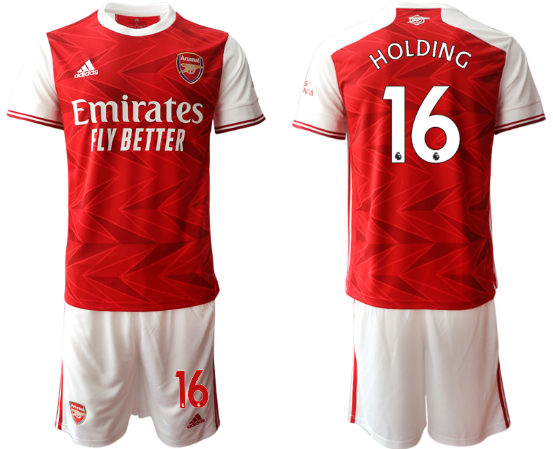 Men 2020-2021 club Arsenal home #16 red Soccer Jerseys->bayern munich jersey->Soccer Club Jersey
